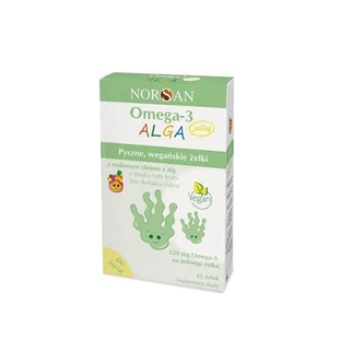 Norsan Omega-3 Alga Jelly Tutti-Frutti-Geschmack, 45 St.