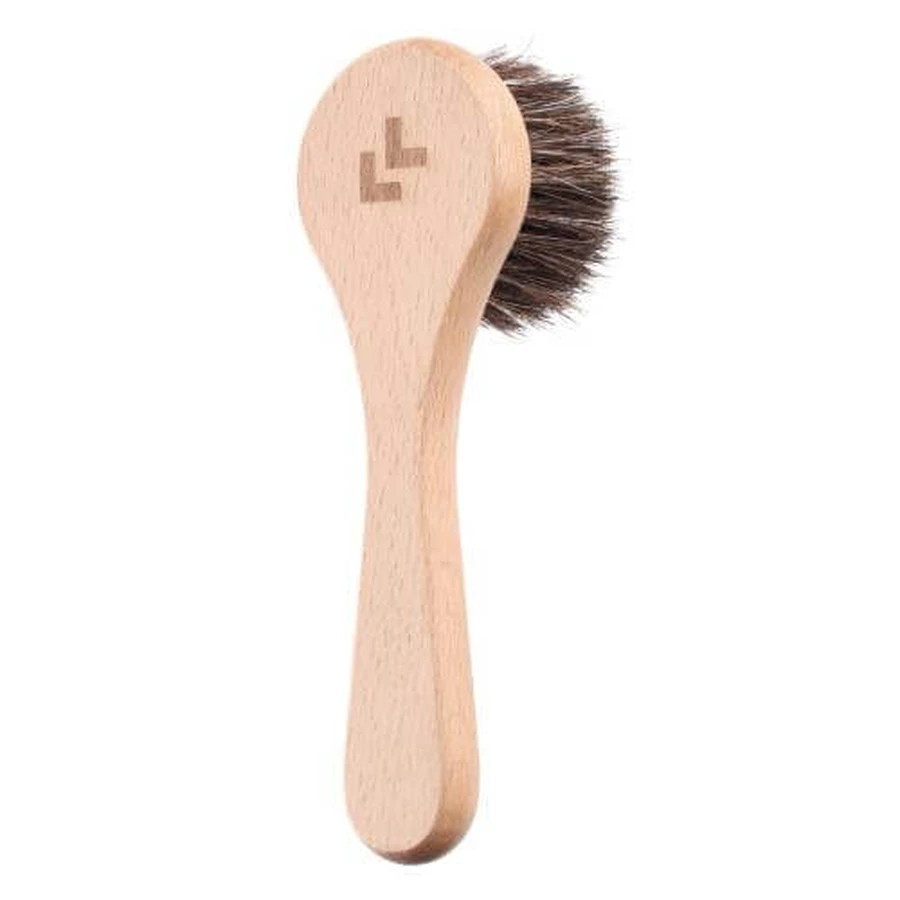 LULLALOVE Professionelle Gesichts- und Halsbürste aus Rosshaar