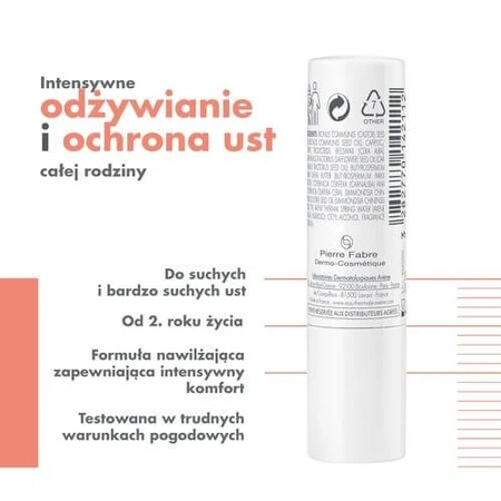 AVENE COLD CREAM voedende lippenstift, 4g