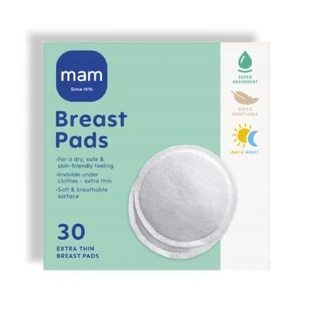 MAM Thin breast pads for day and night, 30 pcs