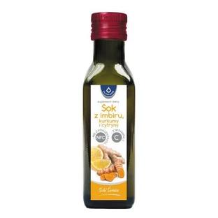 OLEOFARM Juice of ginger, turmeric and lemon with vitamin C, 100ml