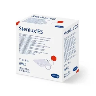 STERILUX ES Sterile gauze compresses 10cm x 10cm, 25 x 2 pcs