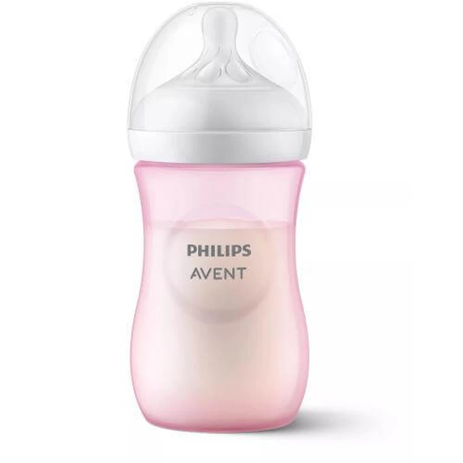 AVENT Natural Response-babyfles 1m+ SCY903/11 roze, 260 ml