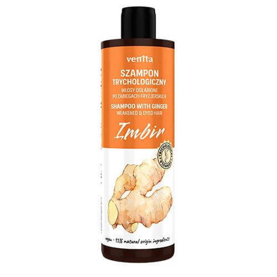 VENITA Trichology Shampoo voor verzwakt haar na haarbehandelingen Gember, 300ml