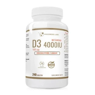 Progress Labs Vitamina D3 4000IU, 240 comprimate