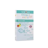 Norsan Omega-3 Fisk Jelly met natuurlijke visolie in citroen- en aardbeiensmaak, 45 stuks.