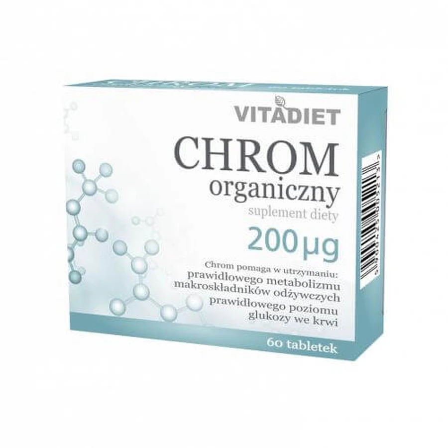 VITADIET Organisches Chrom 200 µg, 60 Tabletten