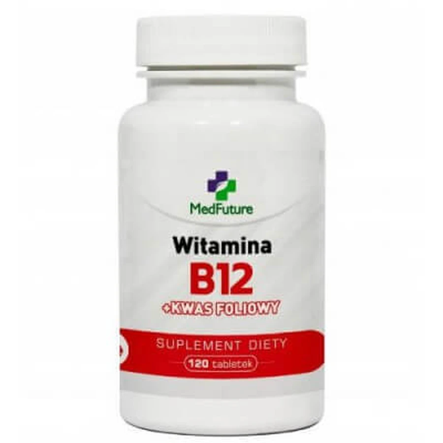 MedFuture B-12+ Folic Acid, 120tabl.