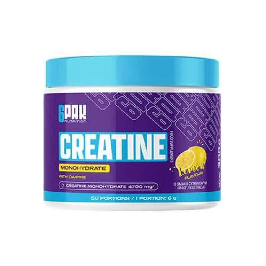 6Pak Nutrition Creatine Monohydraat citroensmaak, 300 g