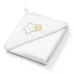 BABYONO Toalla de baño de rizo con capucha 85 x 85cm blanco 144/07, 1ud.