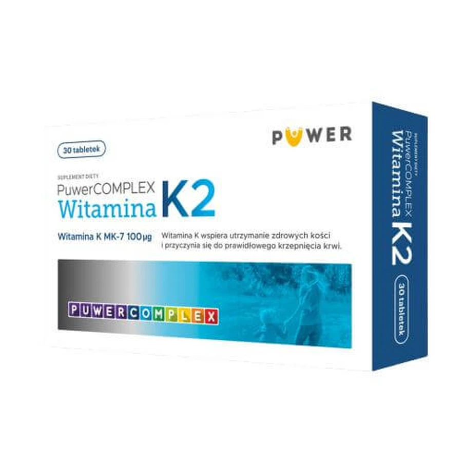 PuwerComplex Vitamin K2, 30 tablets