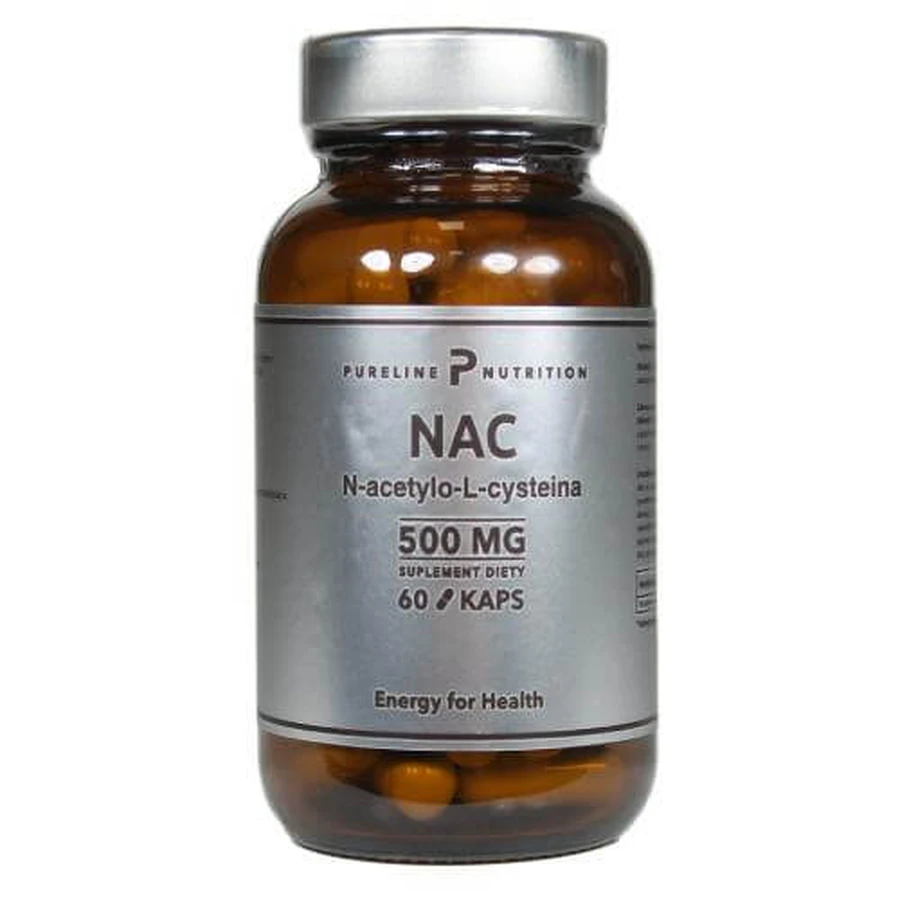 Pureline Nutrition NAC N-acétyl-L-cystéine 500mg, 60 gélules