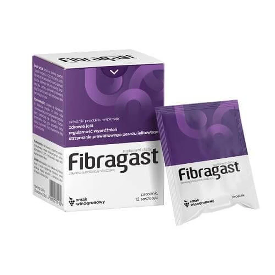 Fibragast en poudre, 12 sachets