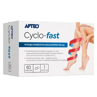 Apteo Cyclo-fast extract of ruscus spinosus, 60 capsules