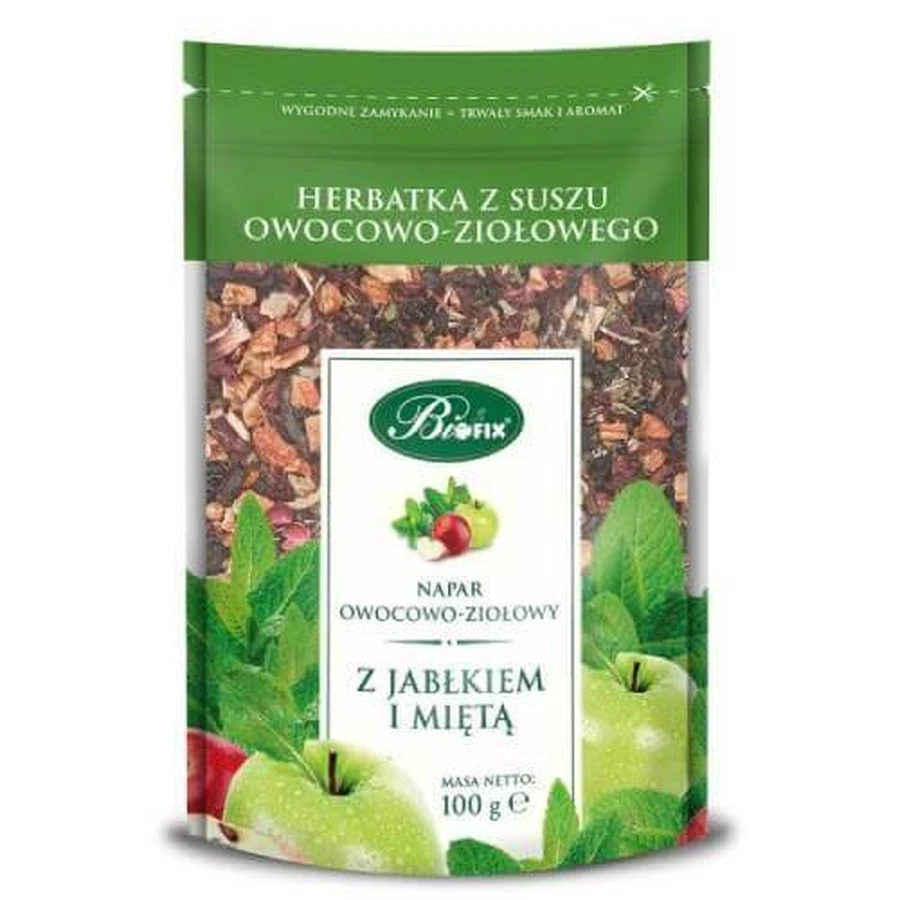 BiFix Frucht- und Kräutertee mit Apfel und Minze, 100g