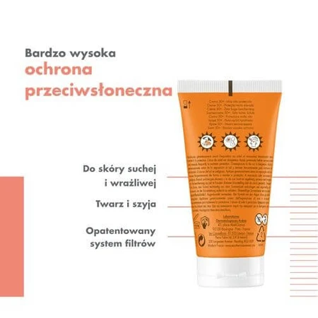 AVENE Crema de protección solar extra alta SPF50+, 50ml