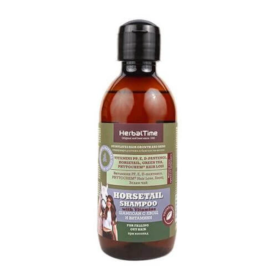 Herbal Time Horsetail Shampooing avec prêle des champs et vitamines, 240 ml