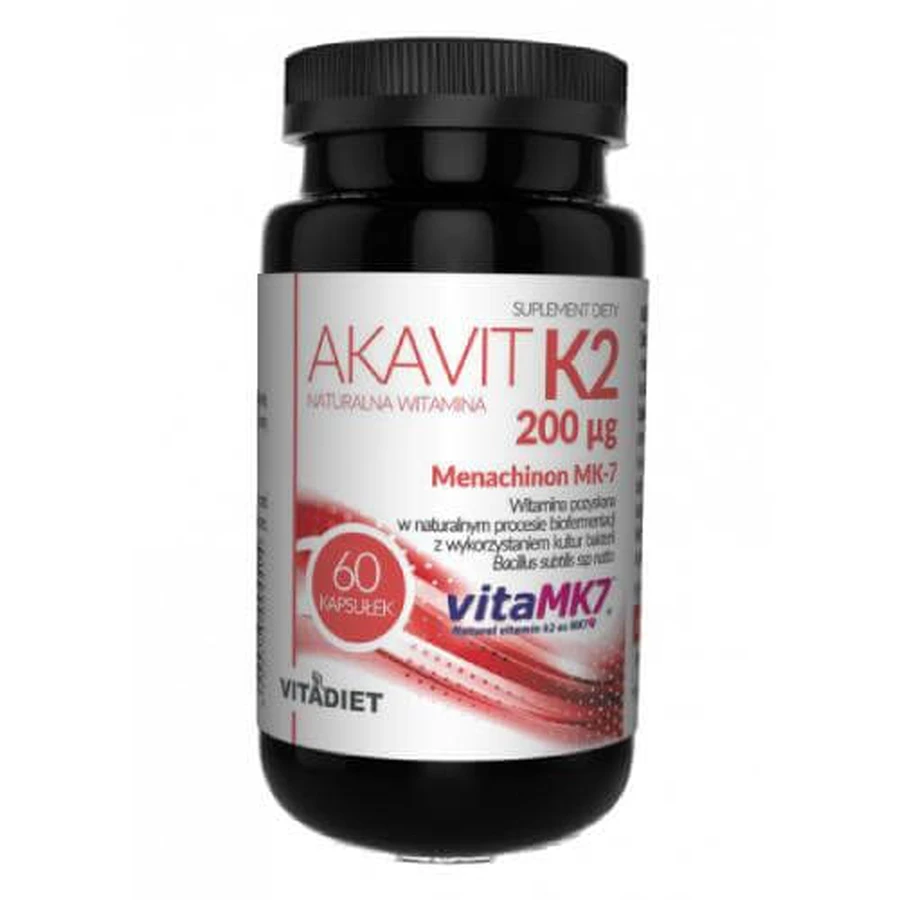 VITADIET Akavit K2 200 µq, 60 caps