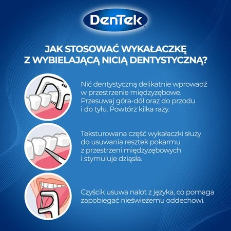 DENTEK Fresh&White Floss Toothpicks, 36pcs