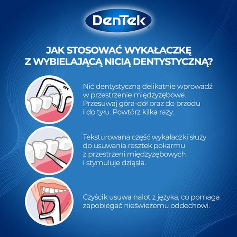 DENTEK Fresh&White Floss Toothpicks, 36pcs