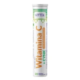 VITTER BLUE Vitamin C + Zinc, 20 effervescent tablets