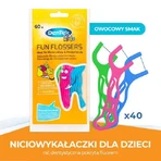 DENTEK Kids Dental Floss Toothpicks Fyn Flossers, 40pcs