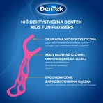 DENTEK Kids Dental Floss Toothpicks Fyn Flossers, 40pcs