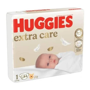 Couches HUGGIES Extra Care taille 1 (2-5kg), 84pcs
