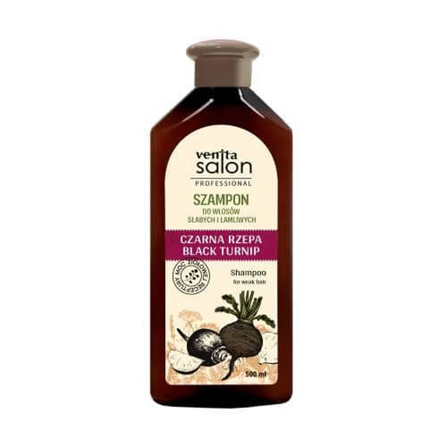 VENITA SALON Shampoo for weak and brittle hair Black turnip, 500ml