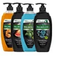 PALMOLIVE MEN set gel de ducha 3en1 mezcla fragancias, 4x750ml