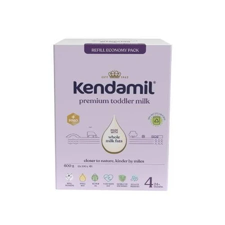 Kendamil Premium 4 Produit en poudre à base de protéines de lait de vache, 600g
