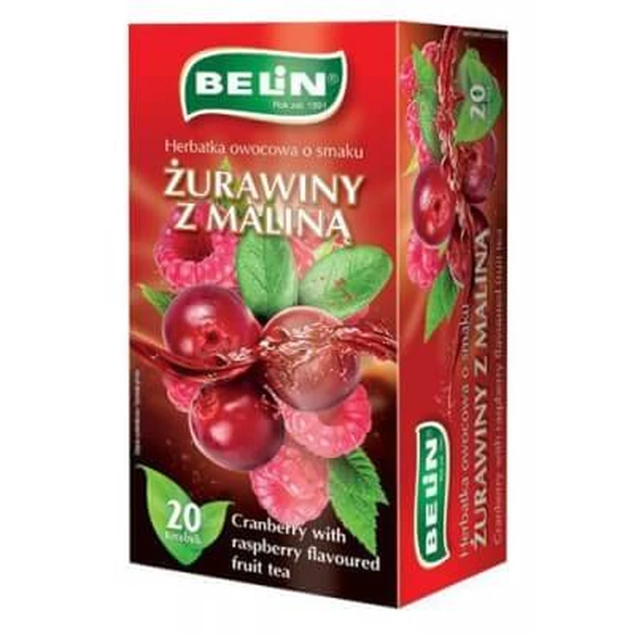 BELIN Veenbessen- en frambozenthee, 20 builtjes