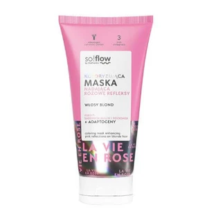 so!flow by Vis Plantis Coloring mask to give pink highlights to blonde hair, 200ml