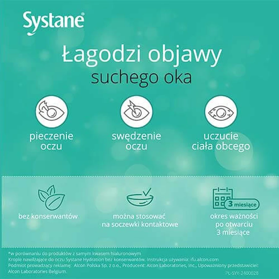 Systane Hidratación gotas oftálmicas sin conservantes, 10 ml
