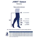 JOBST OPAQUE lange Kompressionsstrümpfe CCL1 schwarz, Größe 2 ZP