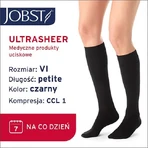 JOBST ULTRASHEER Chaussettes de compression courtes CCL1 noir, taille 6 ZP
