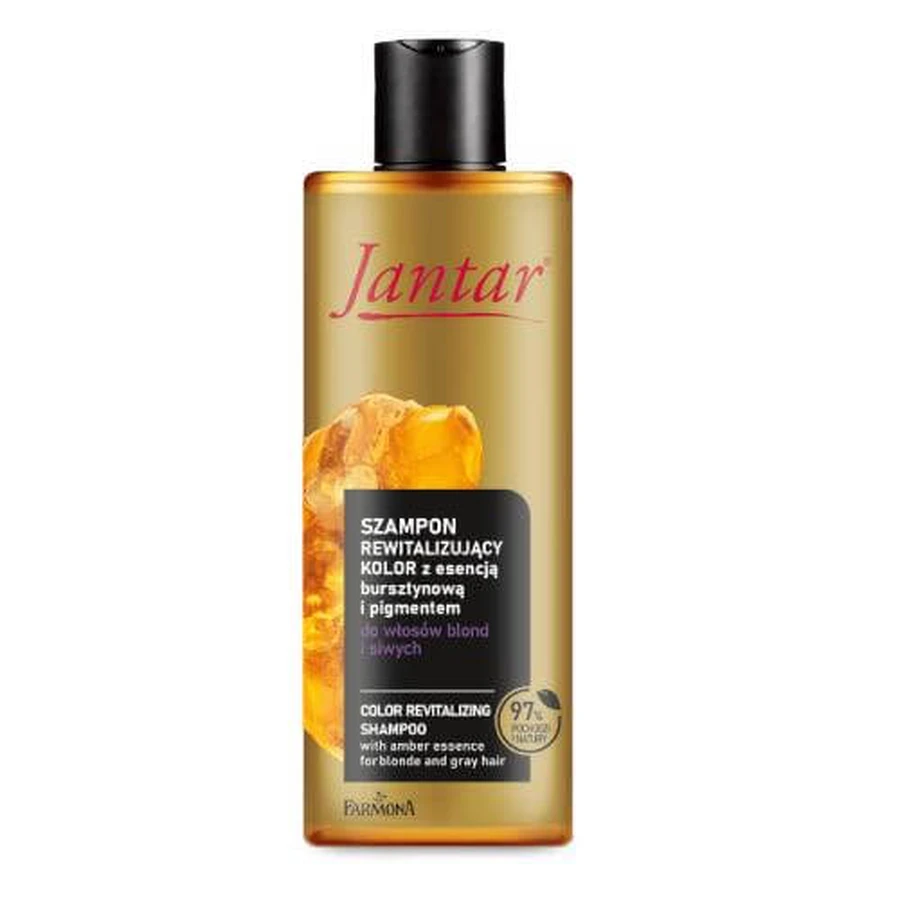 FARMONA JANTAR Color Revitalizing Shampoo with amber essence and pigment for blonde and gray hair, 300ml