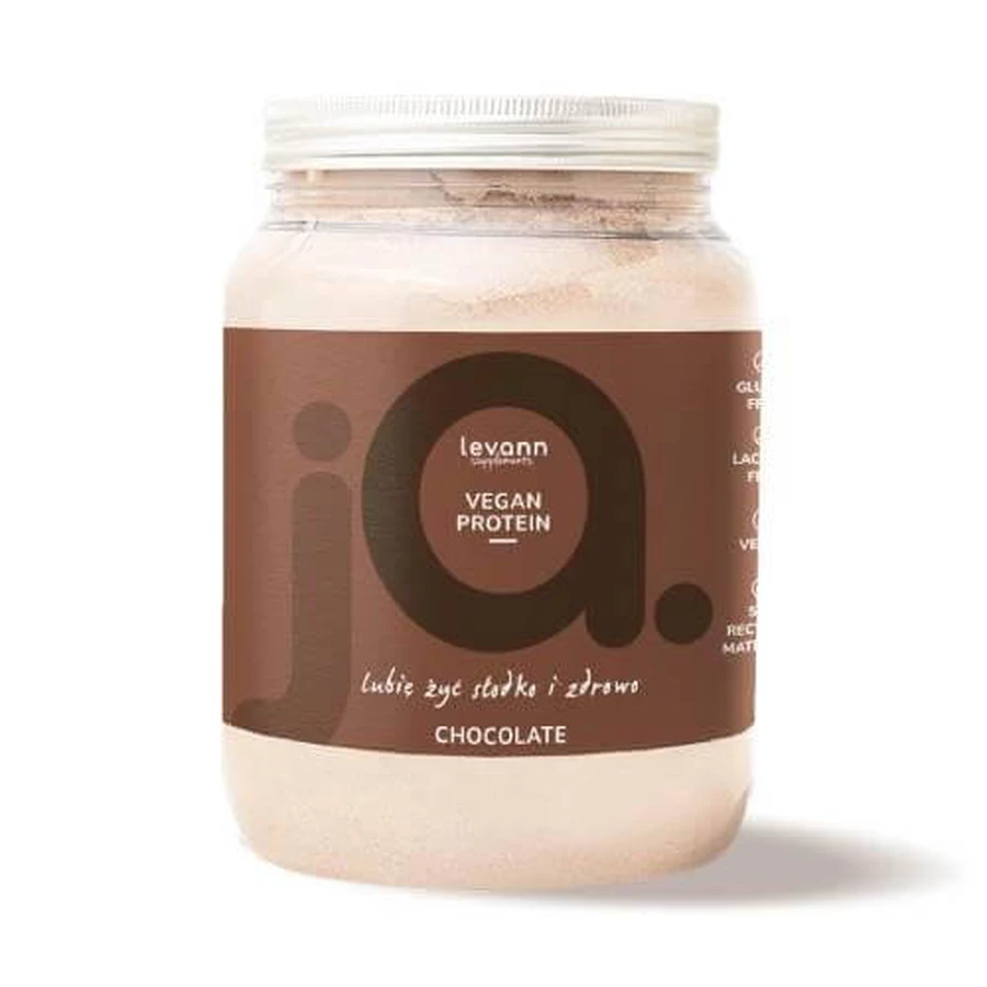 LEVANN "jA" Vegan Chocolade Eiwit, 500g