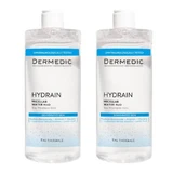 Dermedic Hydrain 3 Hialuro, H2O mizellare Flüssigkeit, 500 ml + 500 ml