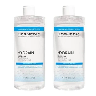 Dermedic Hydrain 3 Hialuro, H2O mizellare Flüssigkeit, 500 ml + 500 ml