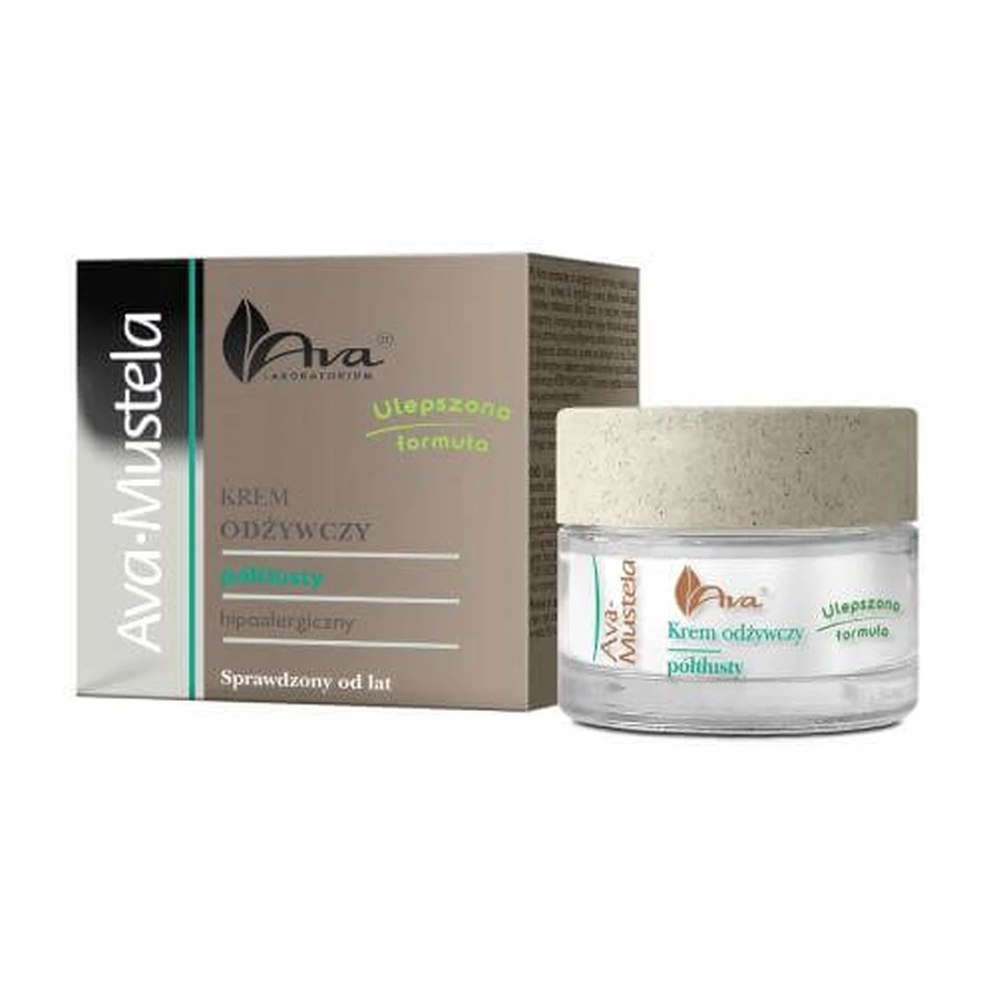 Ava Mustela Pflegende Halbfettcreme für trockene, empfindliche und allergische Haut, 50 ml