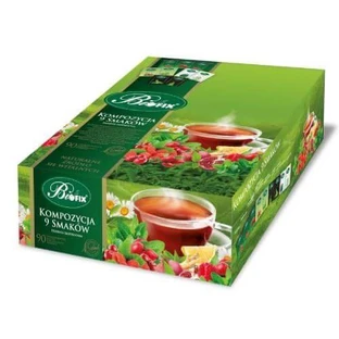 BiFix Fruit Tea Composition of 9 flavors, 90 bags