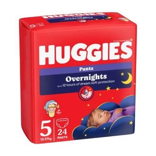 HUGGIES Overnights Pants luiers maat 5 (12-17kg), 24st