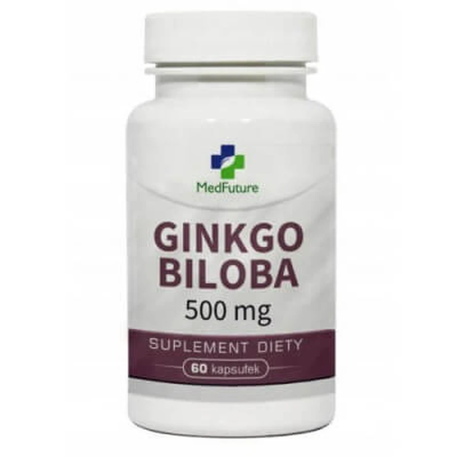 MedFuture Ginkgo Biloba 500mg, 60 capsules