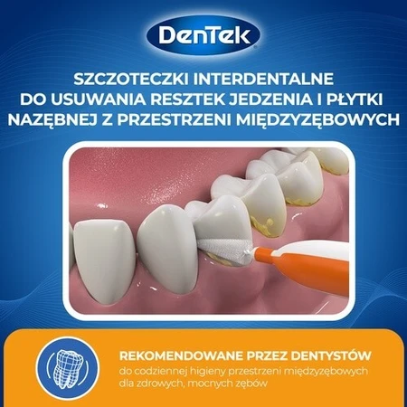 DENTEK Easy Brush Interdentalbürsten Größe 1, 12 Stück
