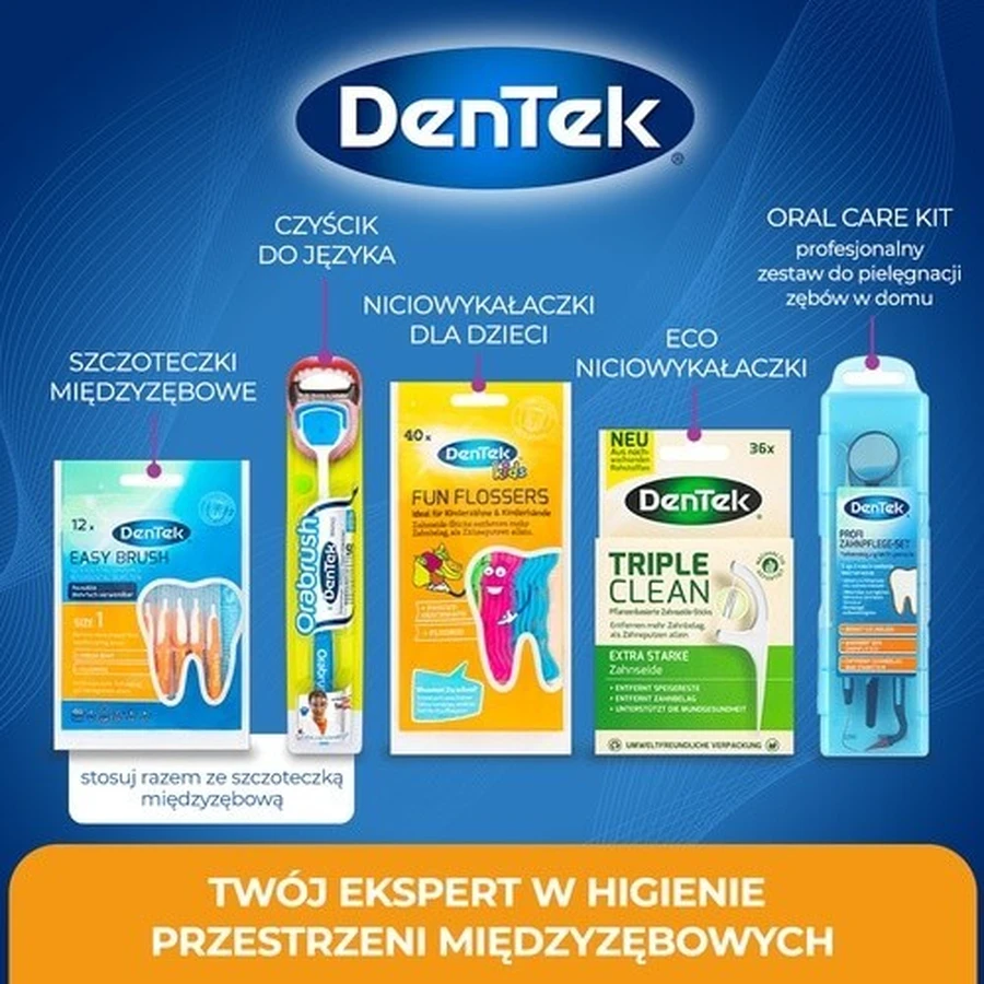DENTEK Easy Brush Interdentalbürsten Größe 1, 12 Stück