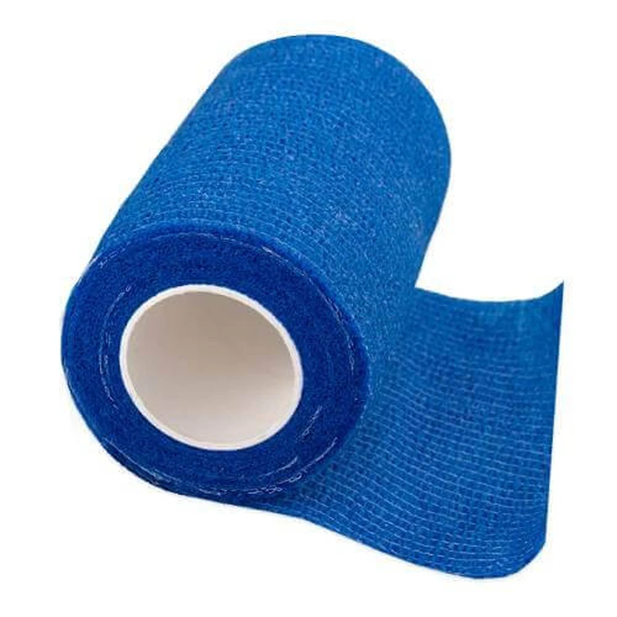 PASO Kohäsivbandage, blau, 4,5m x 10cm