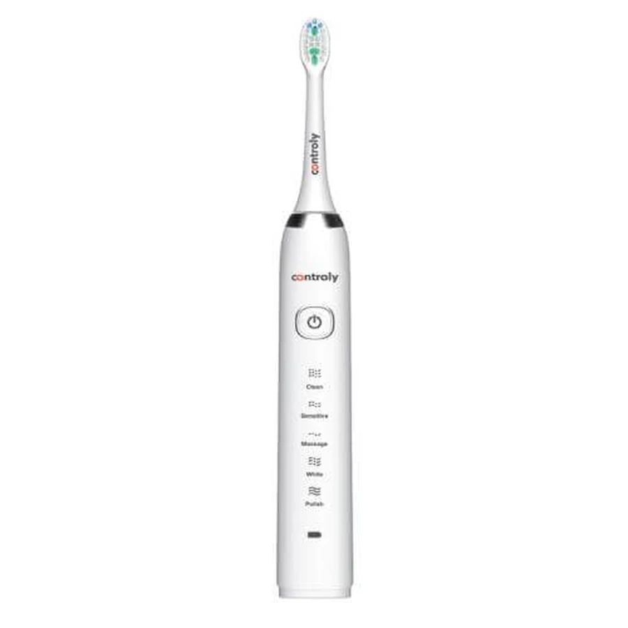 Brosse à dents sonique blanche Supersonic Controlly