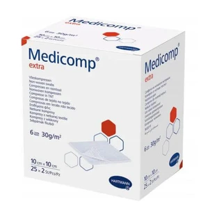MEDICOMP EXTRA sterile 6-layer compresses 10x10cm, 50 pieces