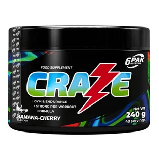 6Pak Voeding Craze Banaan-Kers, 240 g